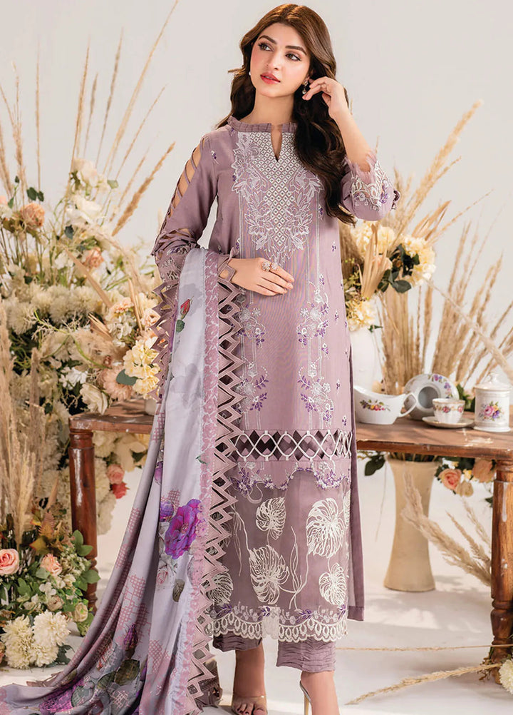 Meraki By Asifa And Nabeel Embroidered Khaddar Suit Unstitched 3 Piece AN24MW MW-04 Sombre - Winter Collection