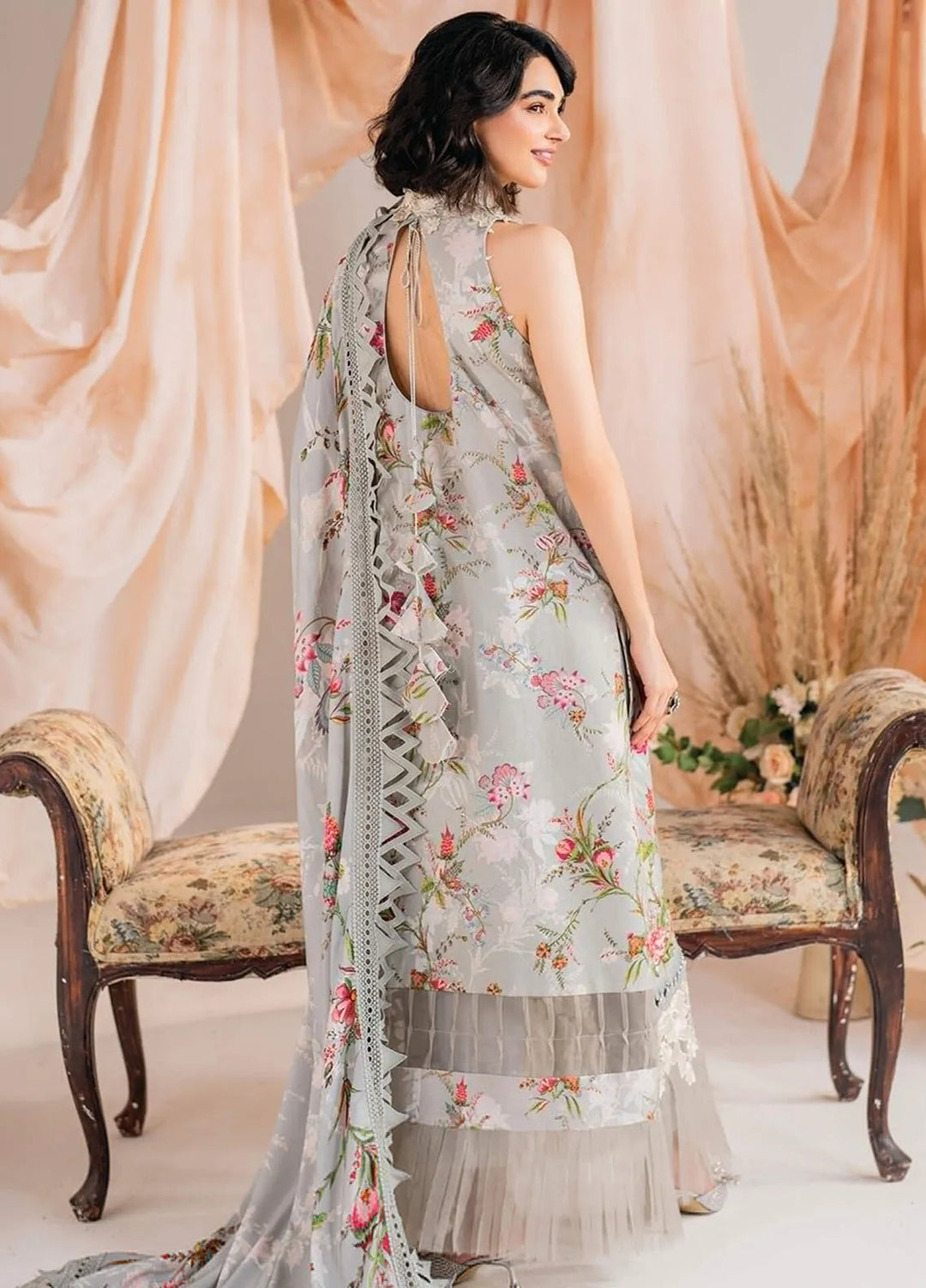 Meraki By Asifa And Nabeel Embroidered Khaddar Suit Unstitched 3 Piece AN24MW MW-09 Frost - Winter Collection