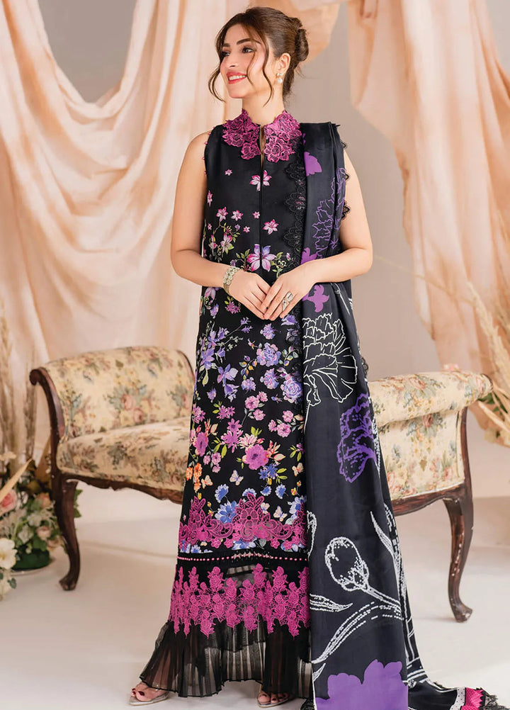 Meraki By Asifa And Nabeel Embroidered Khaddar Suit Unstitched 3 Piece AN24MW MW-10 Nocturne - Winter Collection