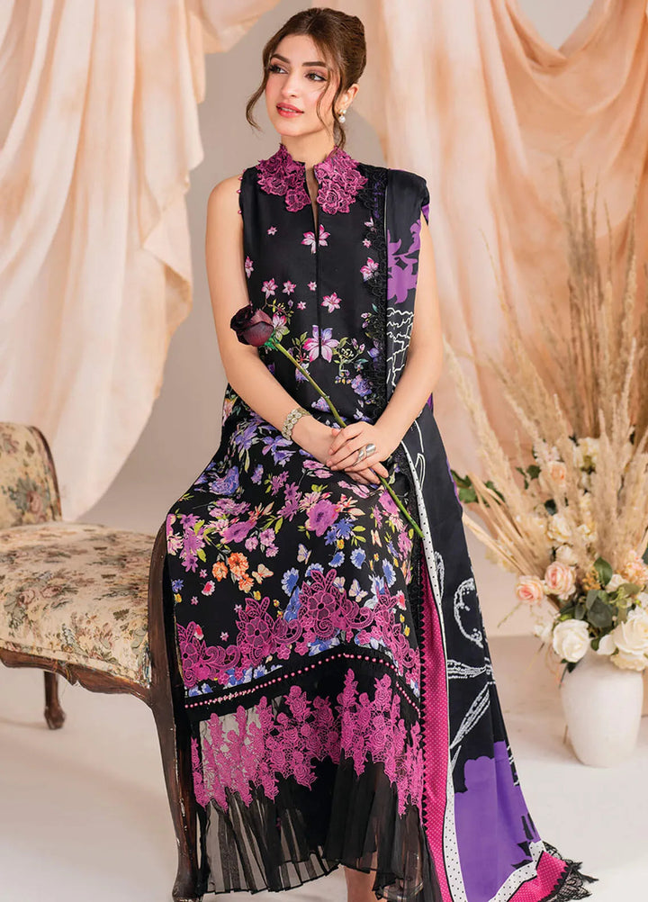 Meraki By Asifa And Nabeel Embroidered Khaddar Suit Unstitched 3 Piece AN24MW MW-10 Nocturne - Winter Collection