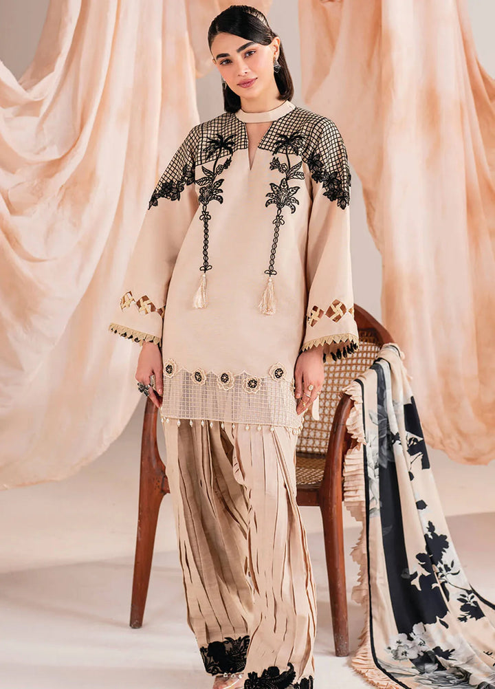 Meraki By Asifa And Nabeel Embroidered Khaddar Suit Unstitched 3 Piece AN24MW MW-13 Cascade - Winter Collection