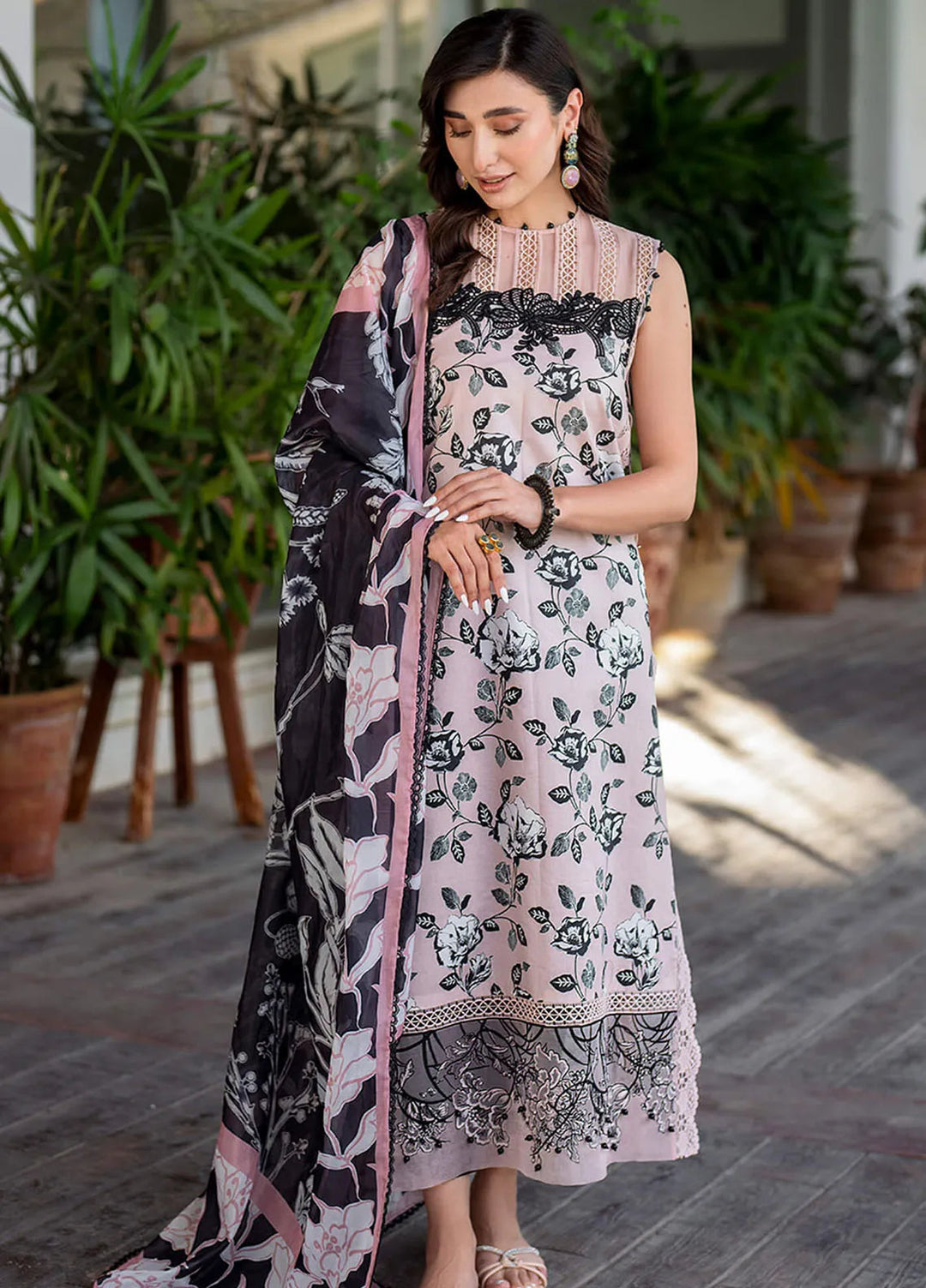 Meraki By Asifa and Nabeel Embroidered Lawn Suits Unstitched 3 Piece AN24M2 MK-02 Gul - Summer Collection