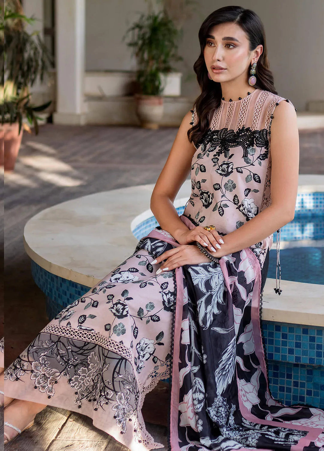 Meraki By Asifa and Nabeel Embroidered Lawn Suits Unstitched 3 Piece AN24M2 MK-02 Gul - Summer Collection