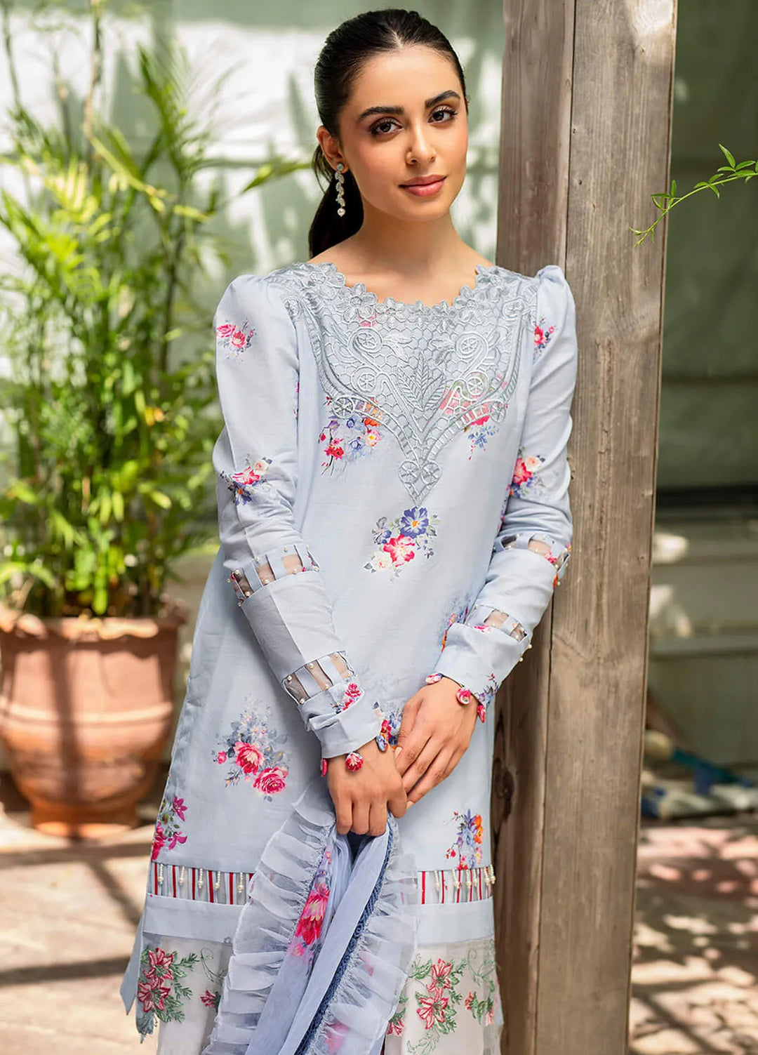 Meraki By Asifa and Nabeel Embroidered Lawn Suits Unstitched 3 Piece AN24M2 MK-03 Pankh - Summer Collection