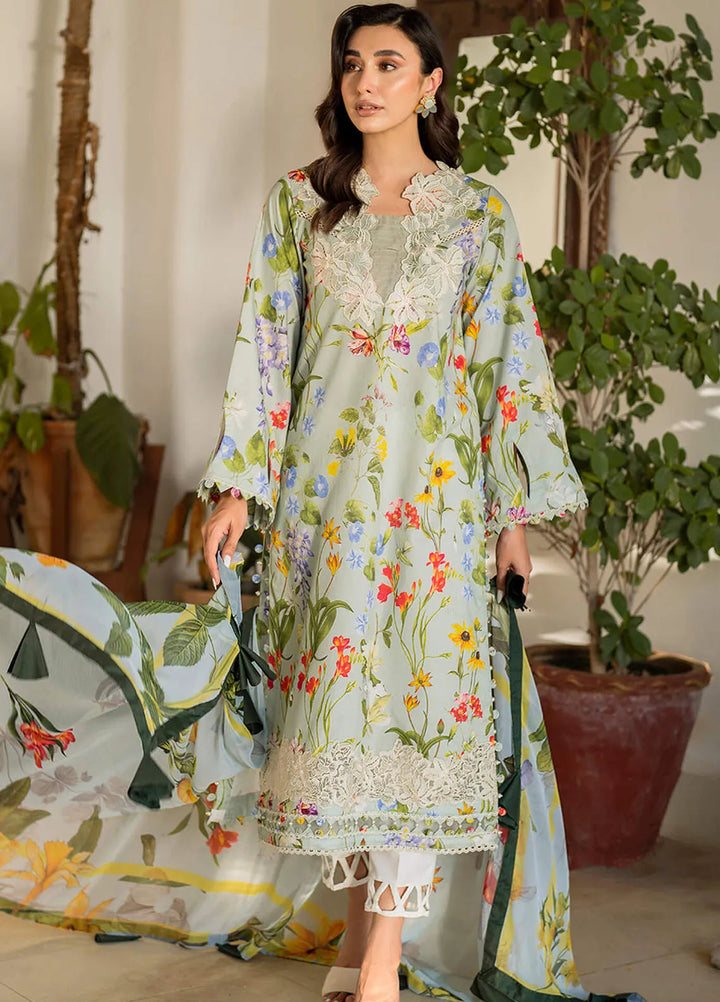 Meraki By Asifa and Nabeel Embroidered Lawn Suits Unstitched 3 Piece AN24M2 MK-04 Suroor - Summer Collection