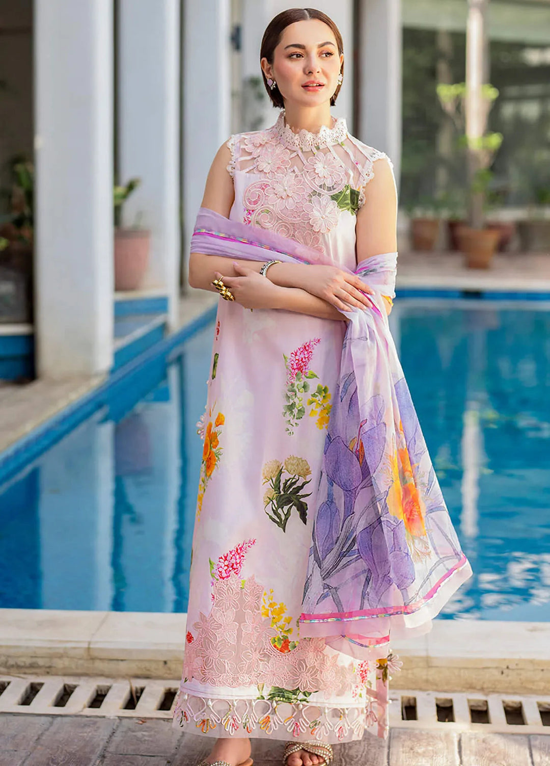 Meraki By Asifa and Nabeel Embroidered Lawn Suits Unstitched 3 Piece AN24M2 MK-05 Bulbul - Summer Collection