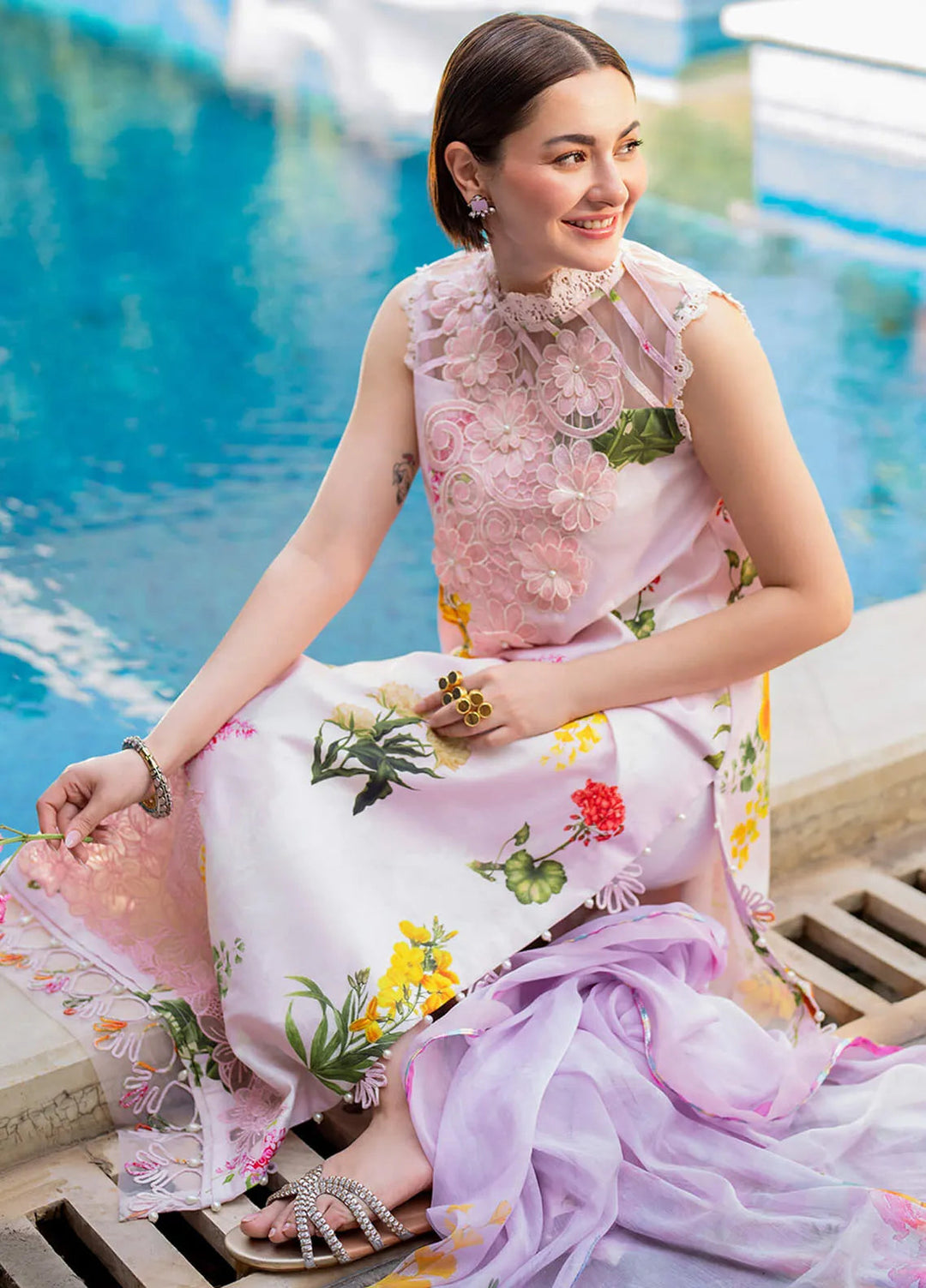 Meraki By Asifa and Nabeel Embroidered Lawn Suits Unstitched 3 Piece AN24M2 MK-05 Bulbul - Summer Collection