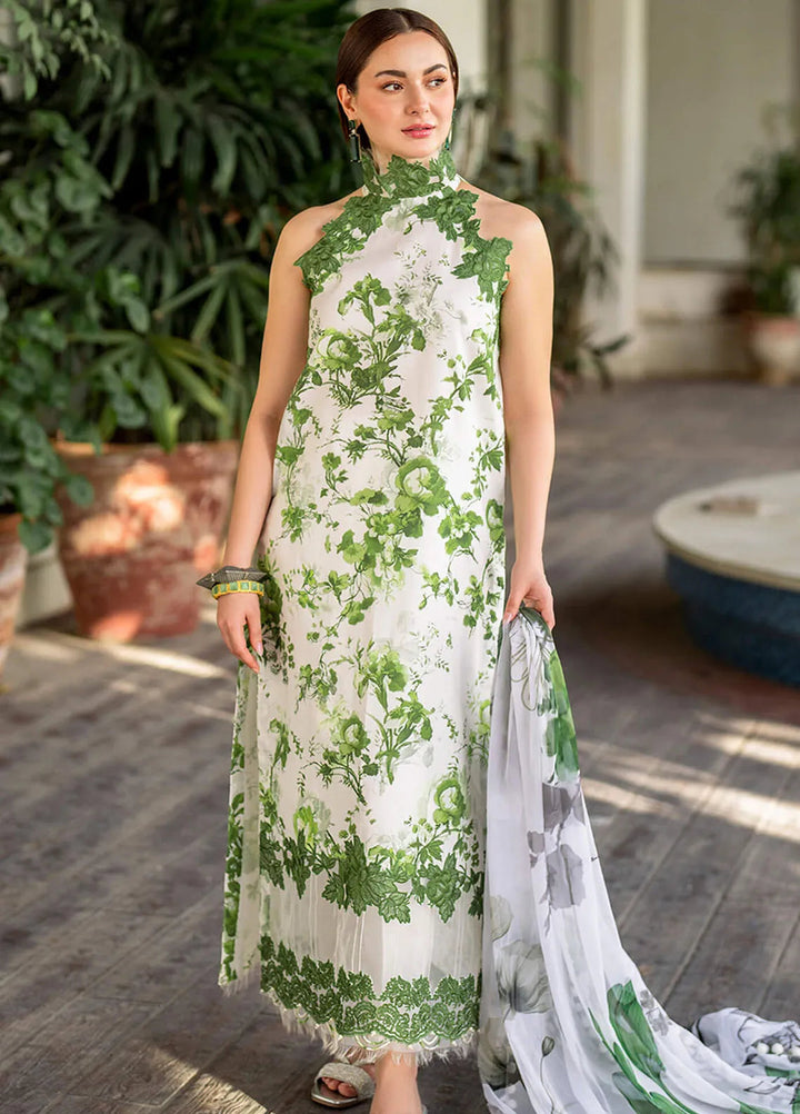 Meraki By Asifa and Nabeel Embroidered Lawn Suits Unstitched 3 Piece AN24M2 MK-06 Sarsabz - Summer Collection