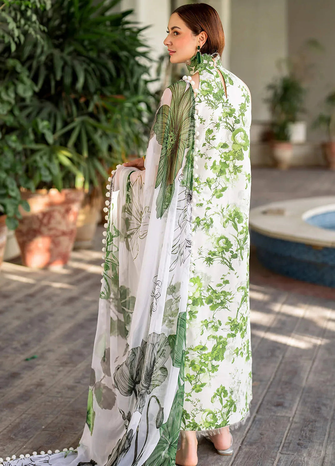 Meraki By Asifa and Nabeel Embroidered Lawn Suits Unstitched 3 Piece AN24M2 MK-06 Sarsabz - Summer Collection