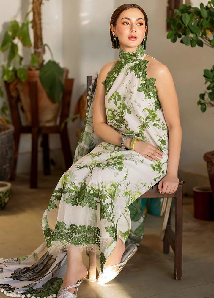 Meraki By Asifa and Nabeel Embroidered Lawn Suits Unstitched 3 Piece AN24M2 MK-06 Sarsabz - Summer Collection
