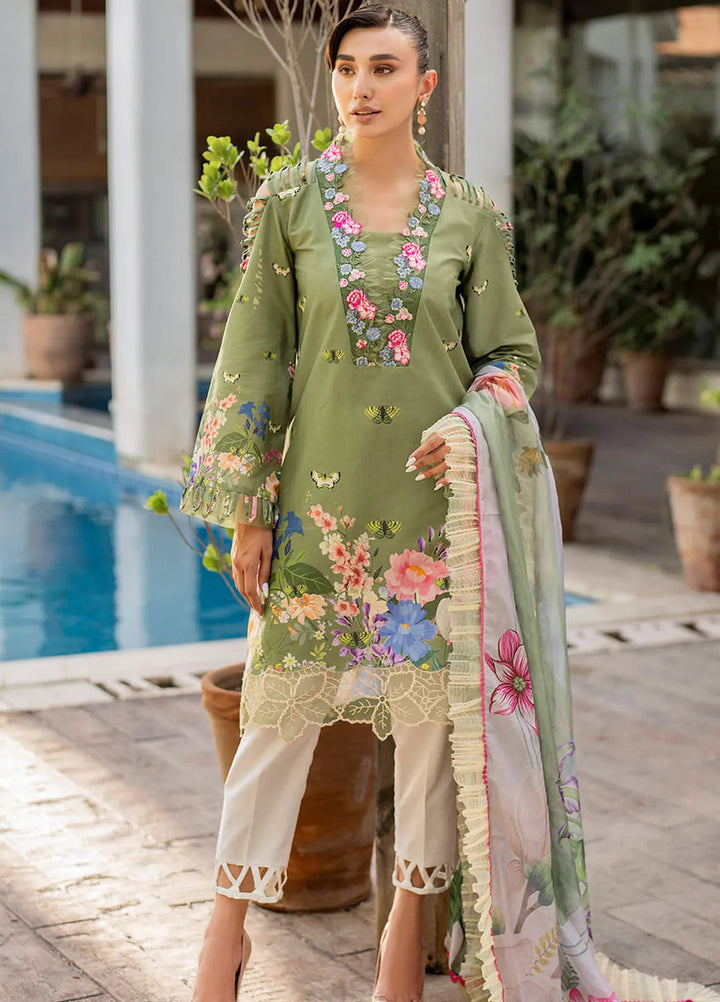 Meraki By Asifa and Nabeel Embroidered Lawn Suits Unstitched 3 Piece AN24M2 MK-07 Meyna - Summer Collection