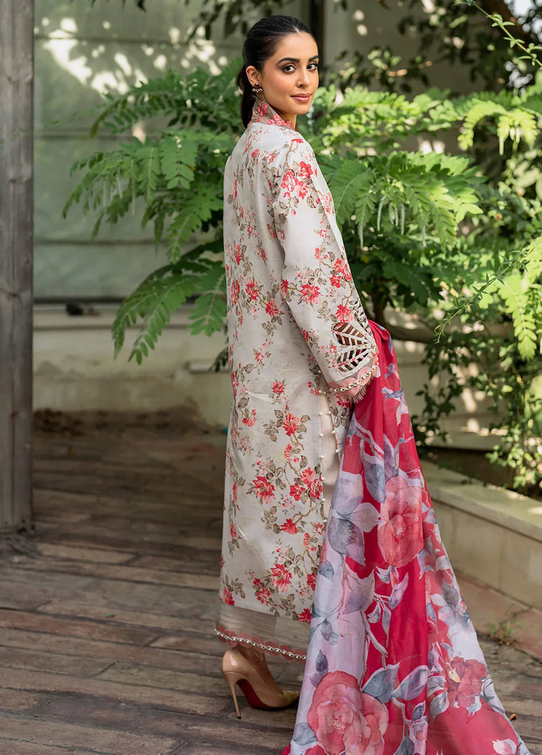 Meraki By Asifa and Nabeel Embroidered Lawn Suits Unstitched 3 Piece AN24M2 MK-08 Chambeli - Summer Collection