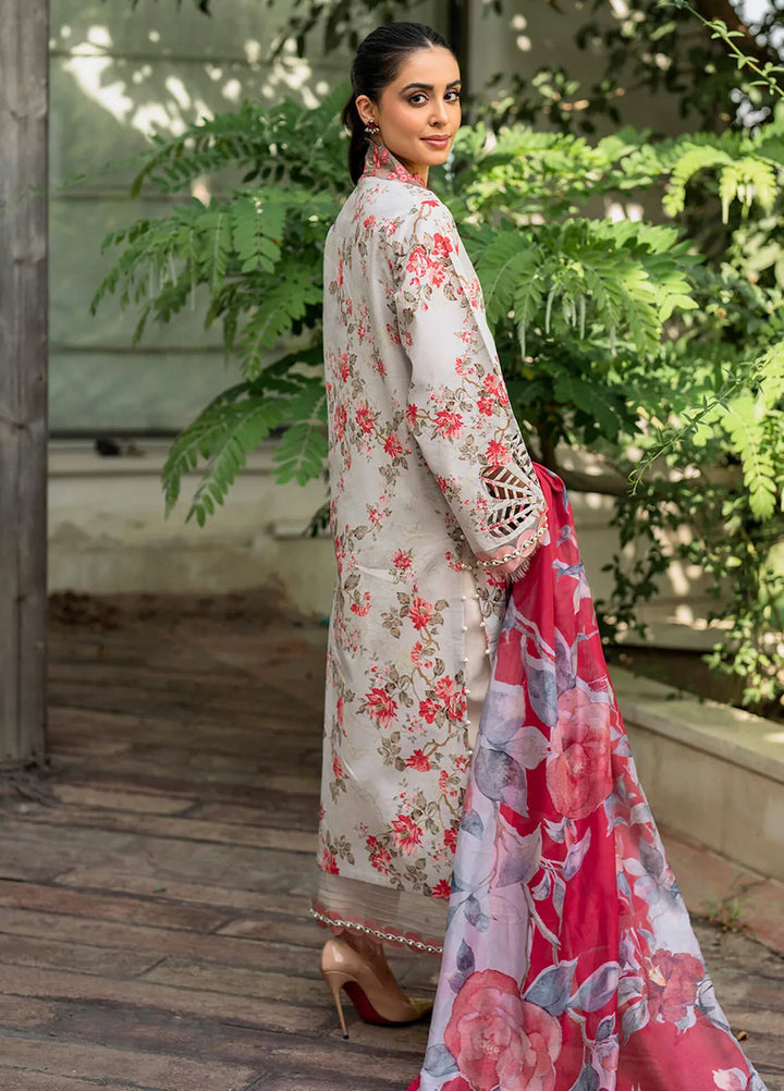Meraki By Asifa and Nabeel Embroidered Lawn Suits Unstitched 3 Piece AN24M2 MK-08 Chambeli - Summer Collection