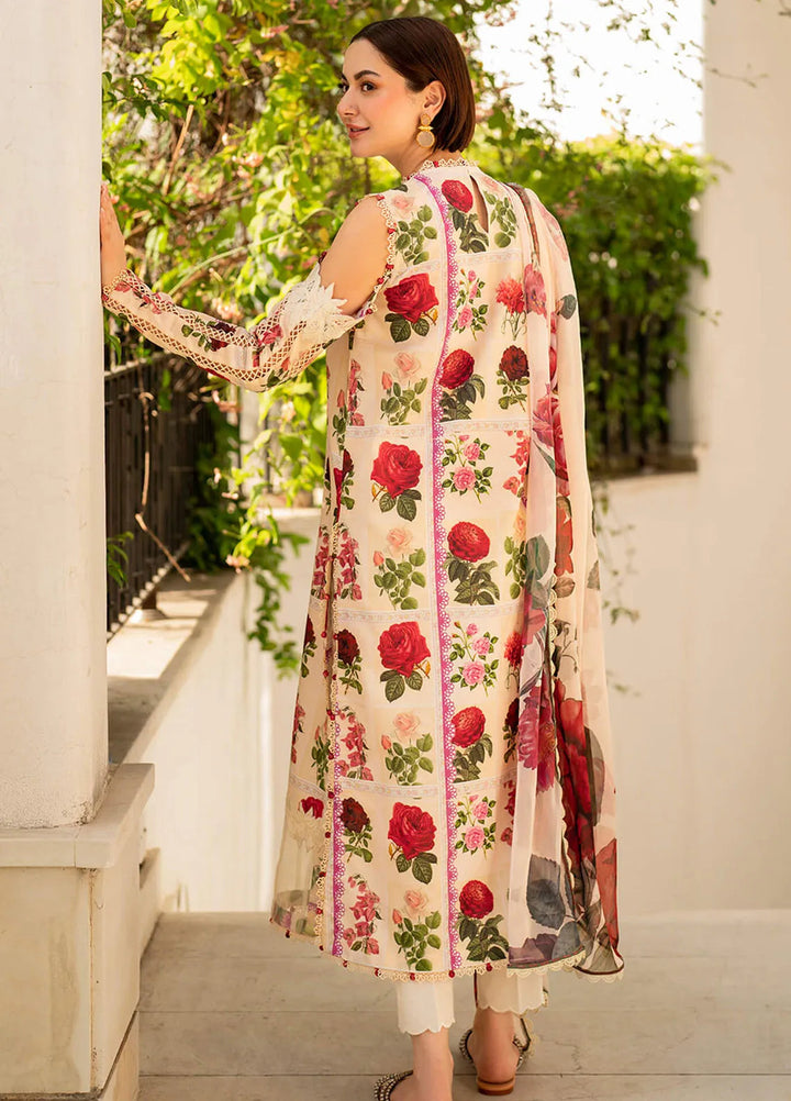 Meraki By Asifa and Nabeel Embroidered Lawn Suits Unstitched 3 Piece AN24M2 MK-09 Gulabo - Summer Collection