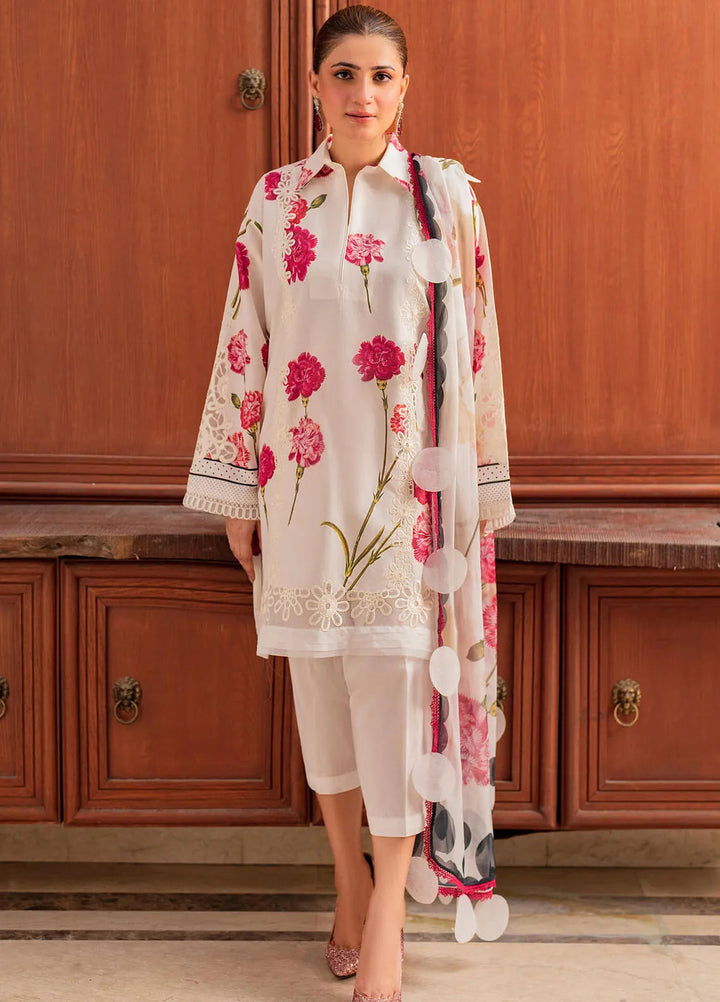 Meraki By Asifa and Nabeel Embroidered Lawn Suits Unstitched 3 Piece AN24M2 MK-12 Guldasta - Summer Collection