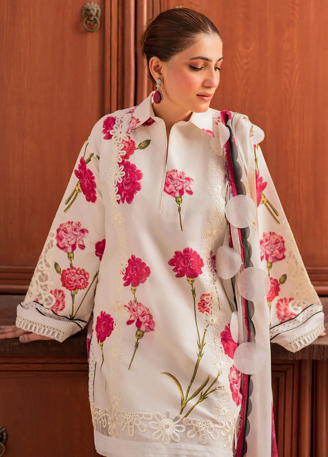 Meraki By Asifa and Nabeel Embroidered Lawn Suits Unstitched 3 Piece AN24M2 MK-12 Guldasta - Summer Collection