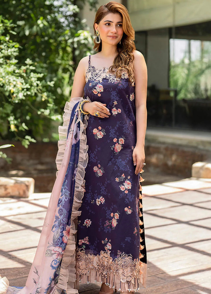 Meraki By Asifa and Nabeel Embroidered Lawn Suits Unstitched 3 Piece AN24M2 MK-13 Zahra - Summer Collection