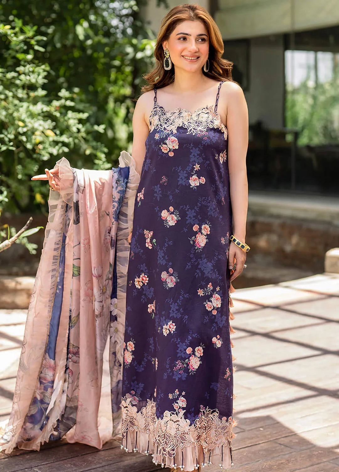 Meraki By Asifa and Nabeel Embroidered Lawn Suits Unstitched 3 Piece AN24M2 MK-13 Zahra - Summer Collection