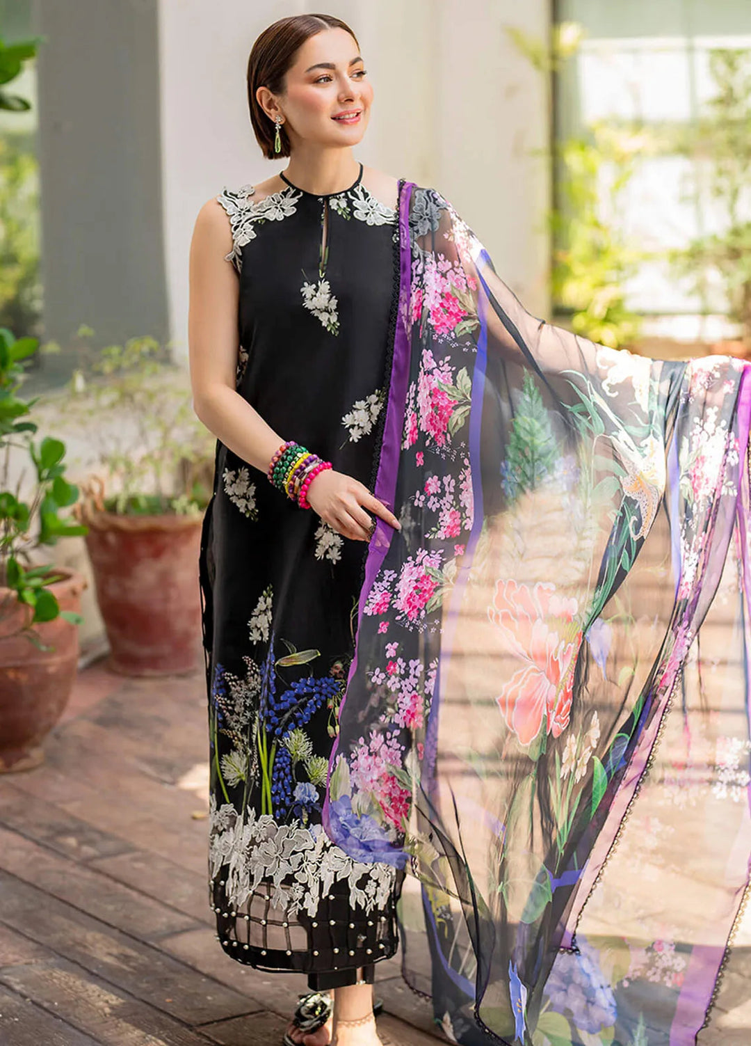 Meraki By Asifa and Nabeel Embroidered Lawn Suits Unstitched 3 Piece AN24M2 MK-14 Surma - Summer Collection