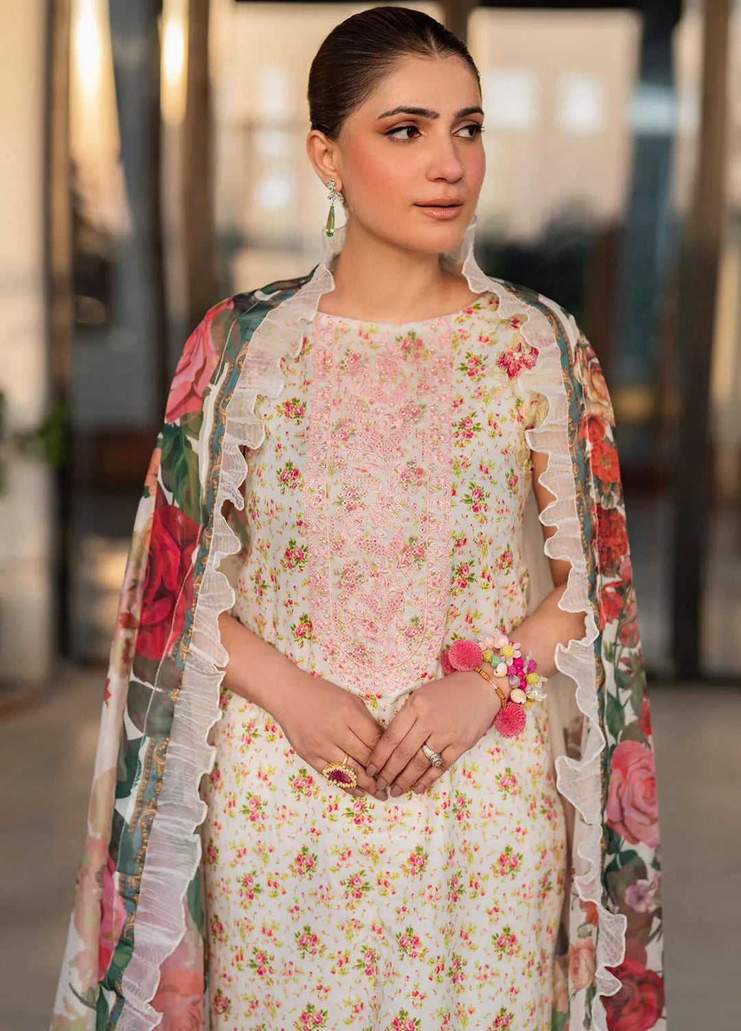 Meraki By Asifa and Nabeel Embroidered Lawn Suits Unstitched 3 Piece AN24M2 MK-15 Gulnar - Summer Collection