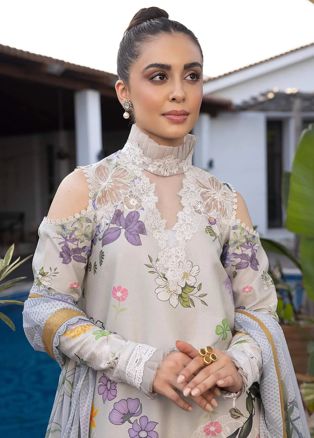 Meraki By Asifa and Nabeel Embroidered Lawn Suits Unstitched 3 Piece AN24M2 MK-16 Sarmayi - Summer Collection