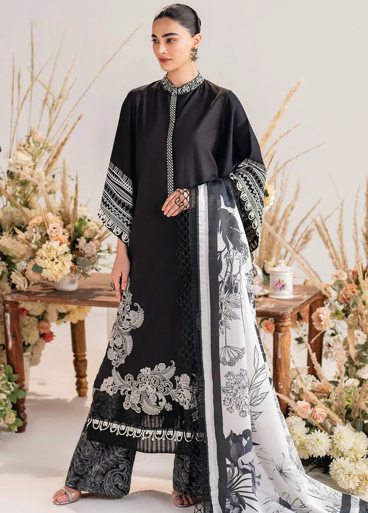 Meraki By Asifa And Nabeel Embroidered Viscose Suit Unstitched 3 Piece AN24MW MW-05 Velour - Winter Collection