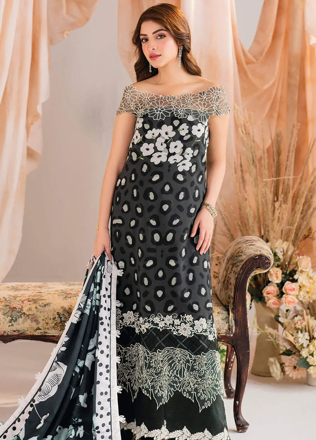 Meraki By Asifa And Nabeel Embroidered Viscose Suit Unstitched 3 Piece AN24MW MW-07 Dusk - Winter Collection