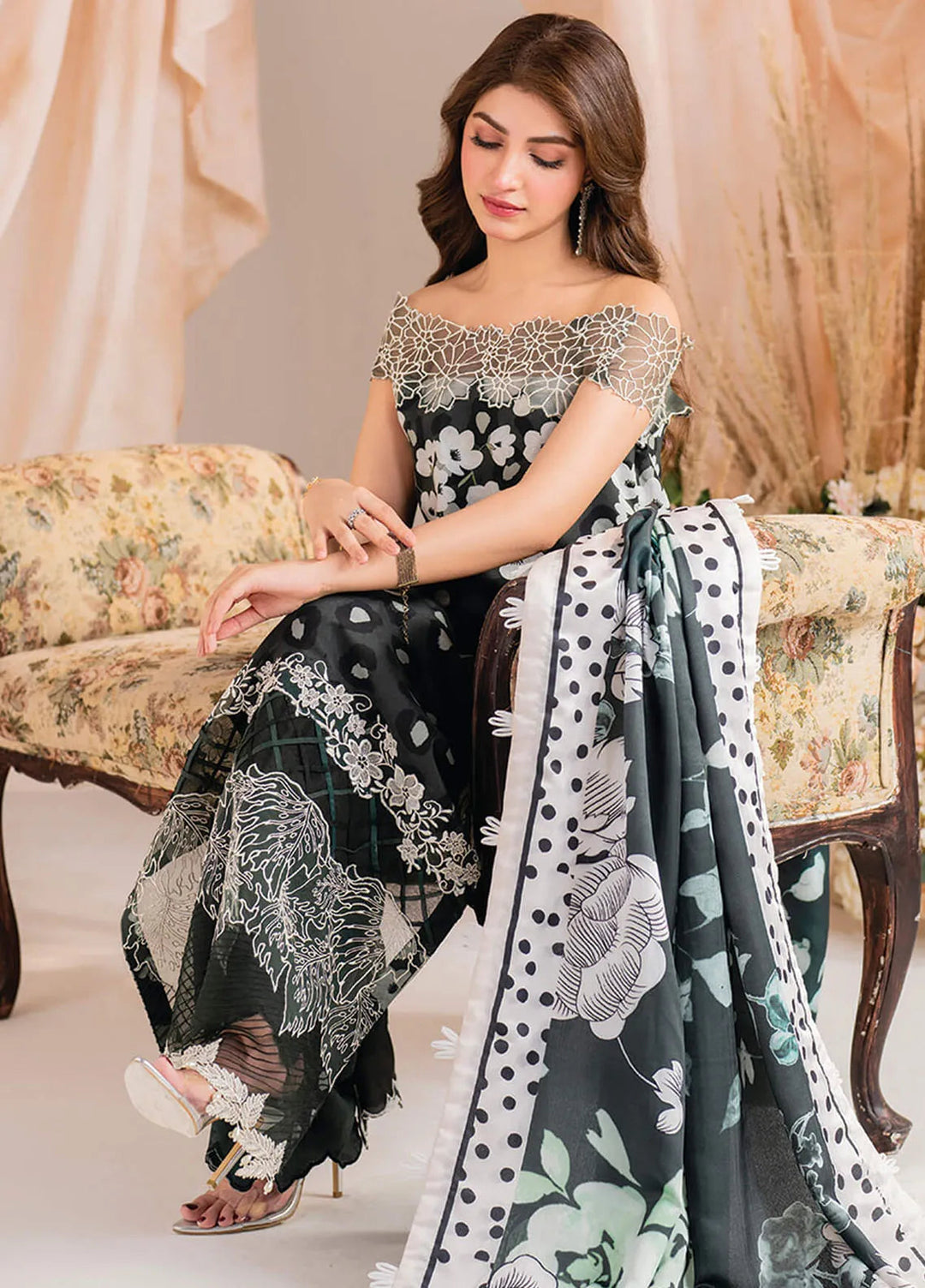 Meraki By Asifa And Nabeel Embroidered Viscose Suit Unstitched 3 Piece AN24MW MW-07 Dusk - Winter Collection