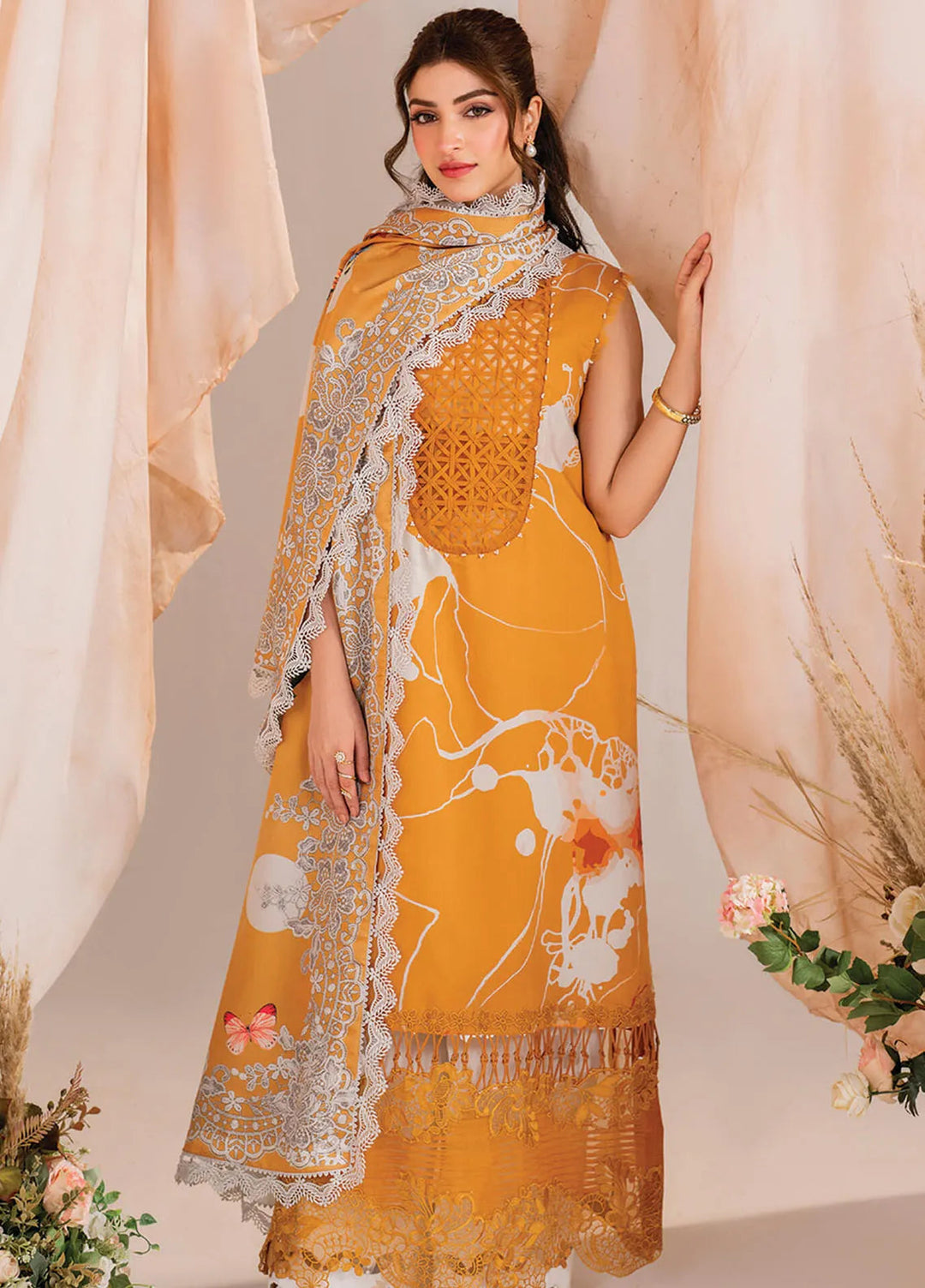 Meraki By Asifa And Nabeel Embroidered Viscose Suit Unstitched 3 Piece AN24MW MW-08 Solstice - Winter Collection