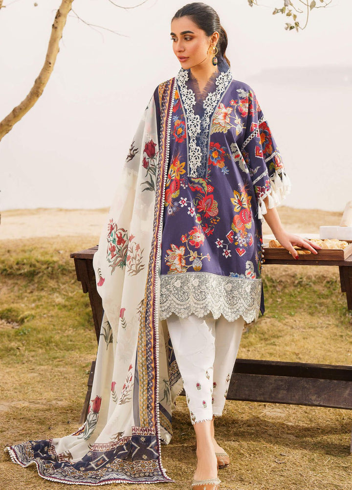 Meraki By Asifa Nabeel Embroidered Lawn Suits Unstitched 3 Piece AN24ML Alora - Spring Summer Collection