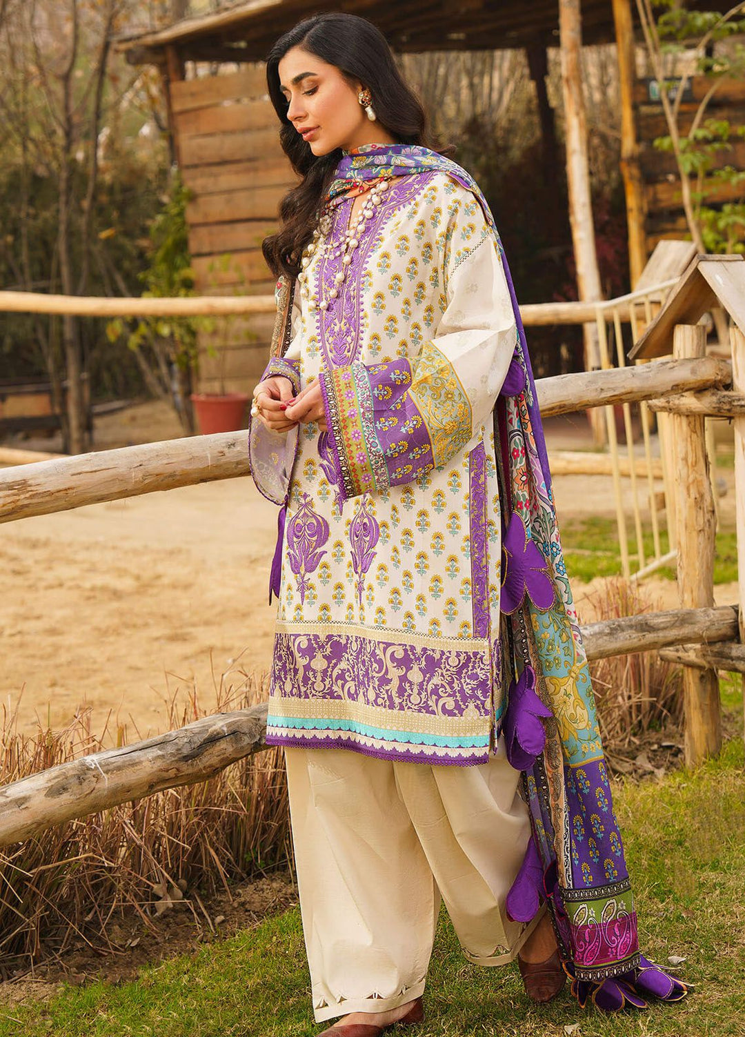 Meraki By Asifa Nabeel Embroidered Lawn Suits Unstitched 3 Piece AN24ML Alyssa - Spring Summer Collection