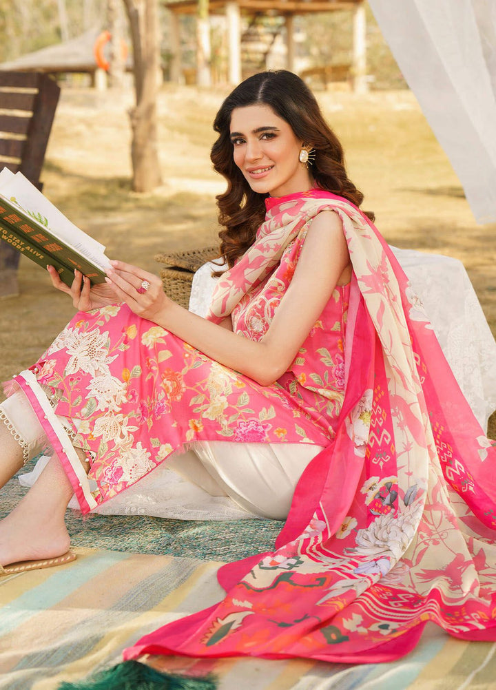 Meraki By Asifa Nabeel Embroidered Lawn Suits Unstitched 3 Piece AN24ML Anika - Spring Summer Collection