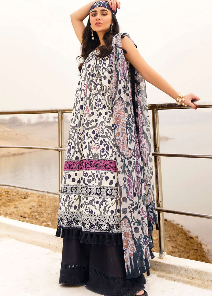 Meraki By Asifa Nabeel Embroidered Lawn Suits Unstitched 3 Piece AN24ML Begonia - Spring Summer Collection