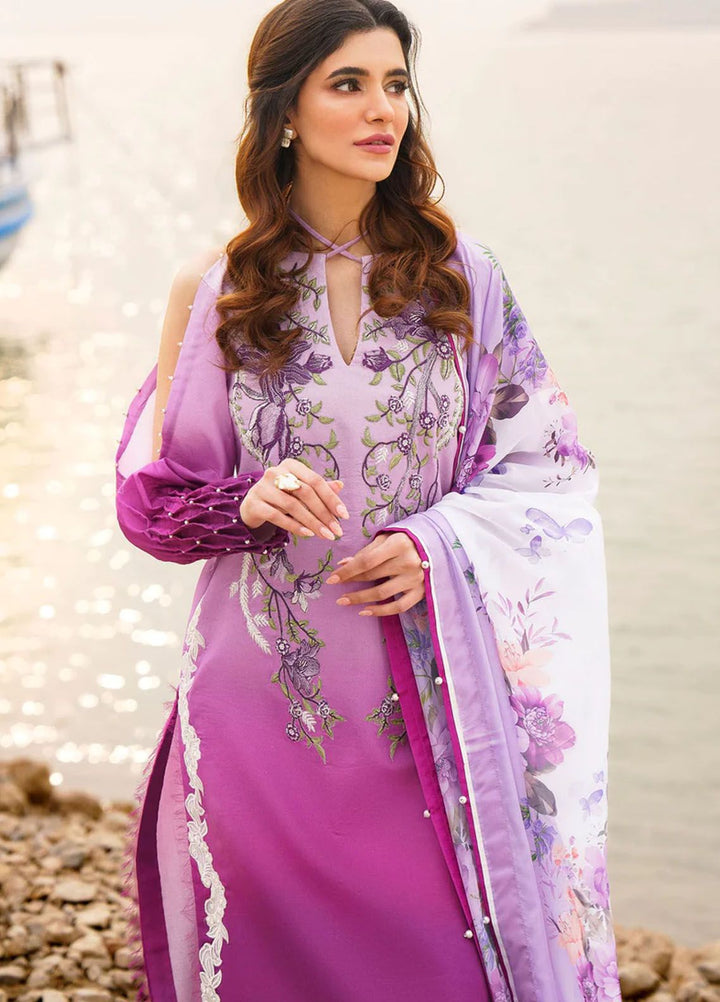 Meraki By Asifa Nabeel Embroidered Lawn Suits Unstitched 3 Piece AN24ML Calla - Spring Summer Collection
