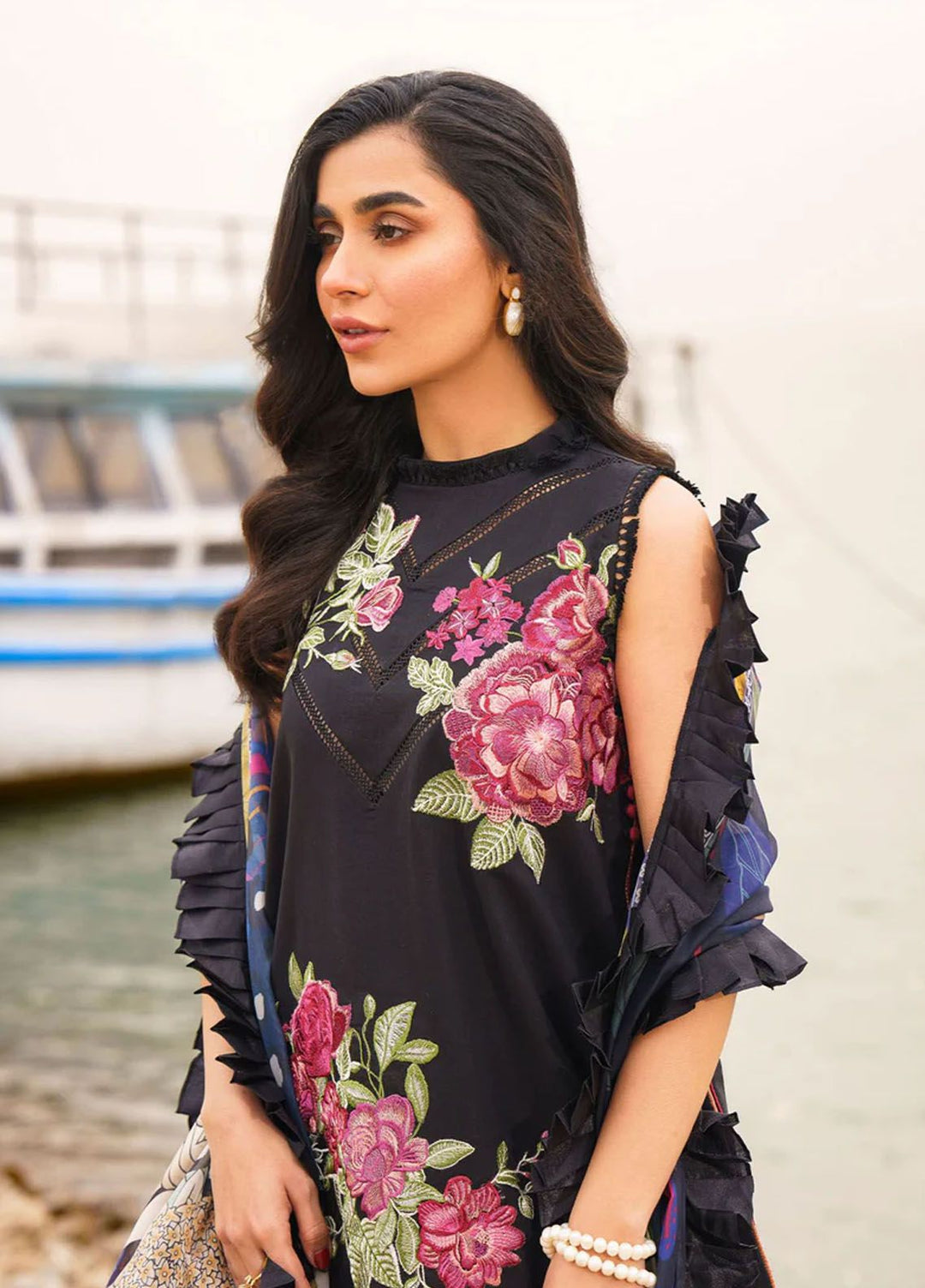 Meraki By Asifa Nabeel Embroidered Lawn Suits Unstitched 3 Piece AN24ML Daphne - Spring Summer Collection