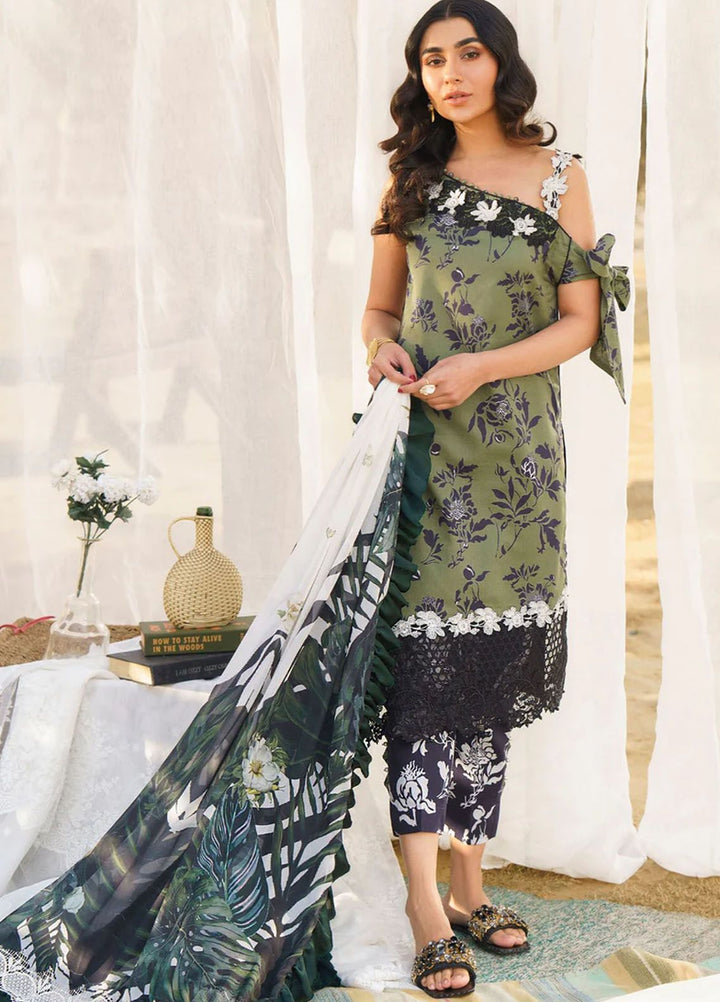 Meraki By Asifa Nabeel Embroidered Lawn Suits Unstitched 3 Piece AN24ML Darcy - Spring Summer Collection