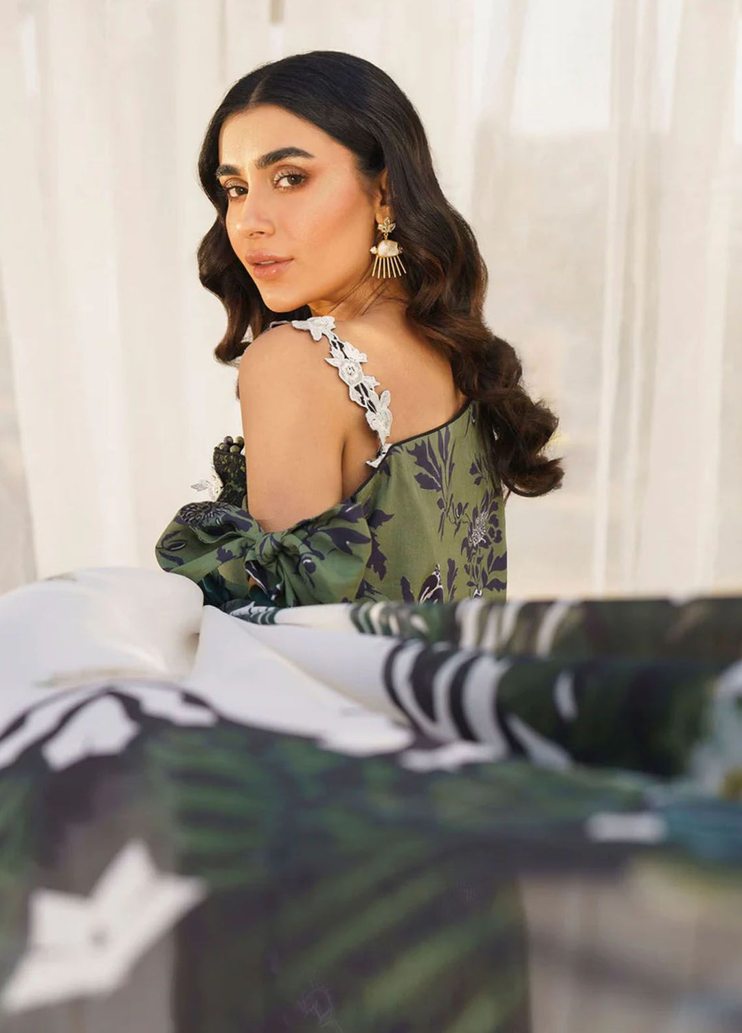 Meraki By Asifa Nabeel Embroidered Lawn Suits Unstitched 3 Piece AN24ML Darcy - Spring Summer Collection