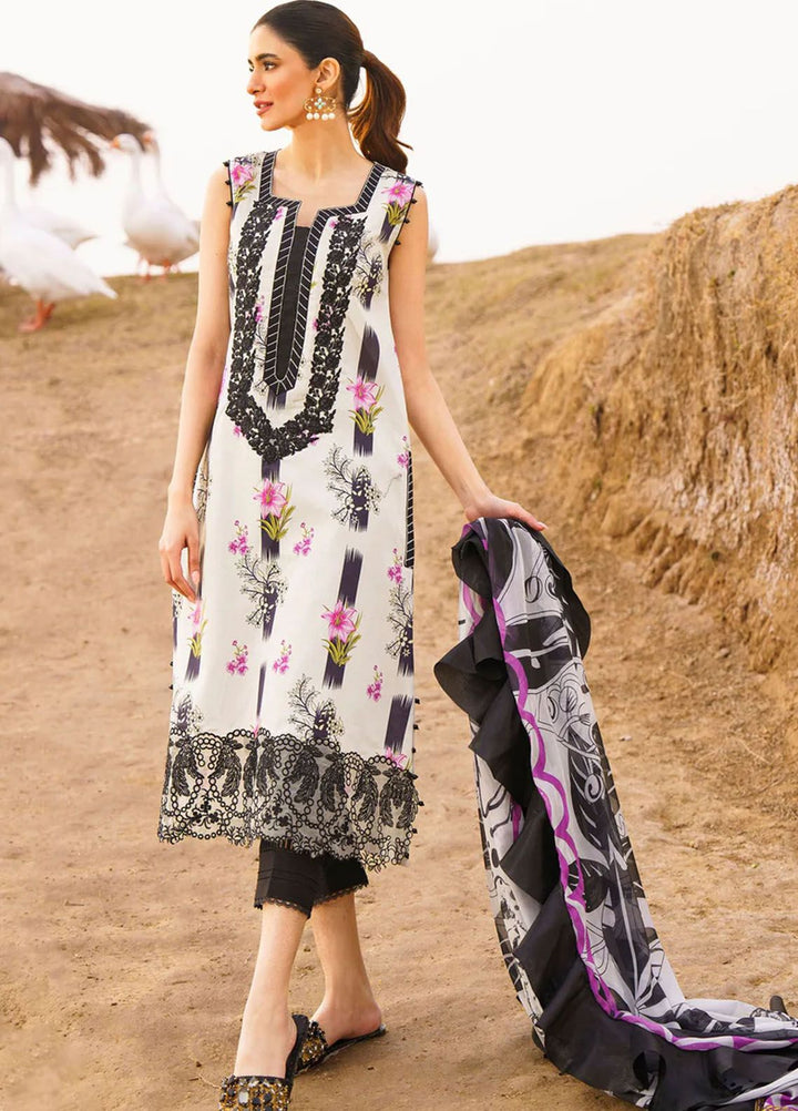 Meraki By Asifa Nabeel Embroidered Lawn Suits Unstitched 3 Piece AN24ML Echo - Spring Summer Collection