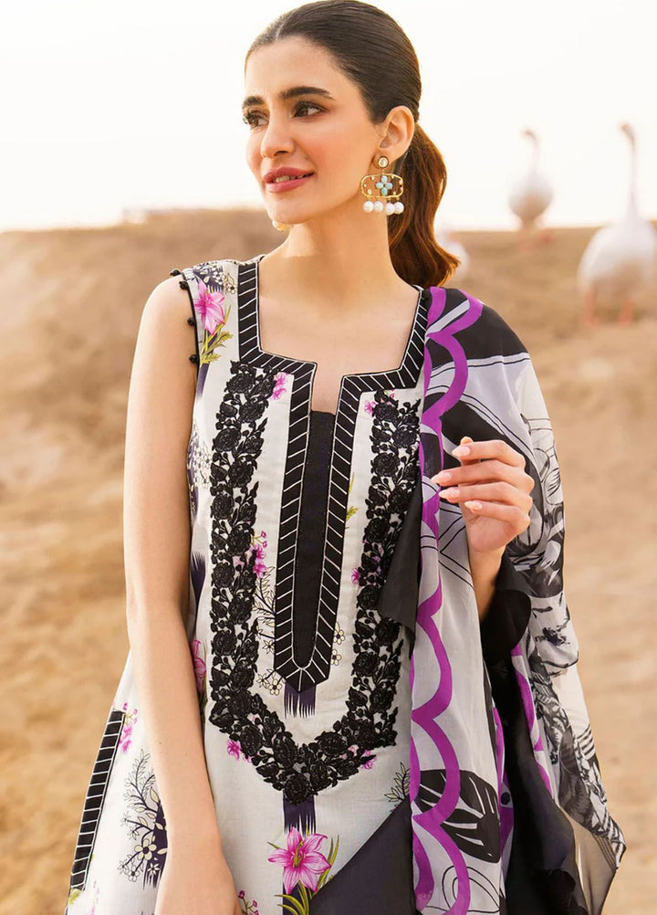 Meraki By Asifa Nabeel Embroidered Lawn Suits Unstitched 3 Piece AN24ML Echo - Spring Summer Collection