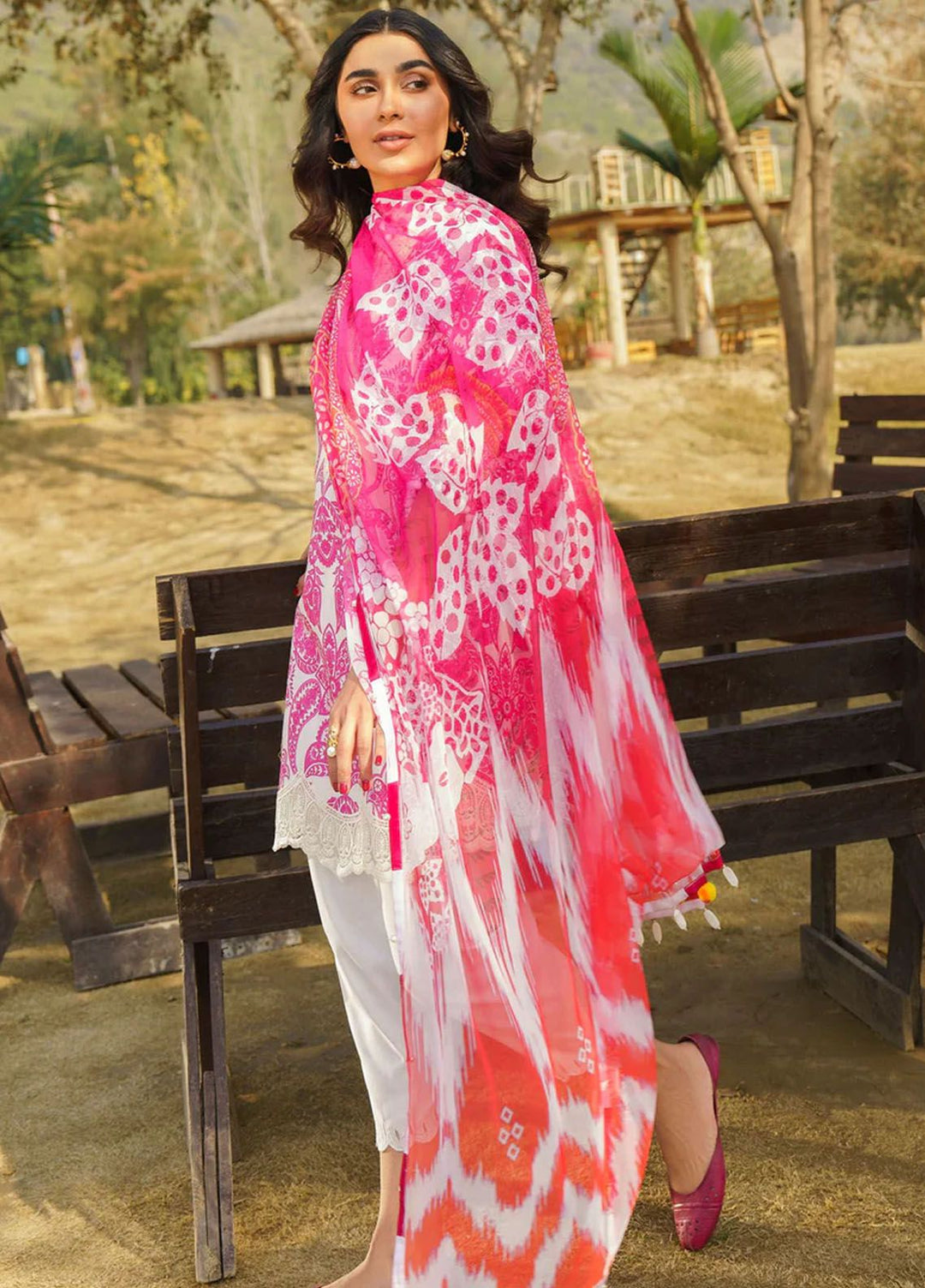 Meraki By Asifa Nabeel Embroidered Lawn Suits Unstitched 3 Piece AN24ML Fia - Spring Summer Collection