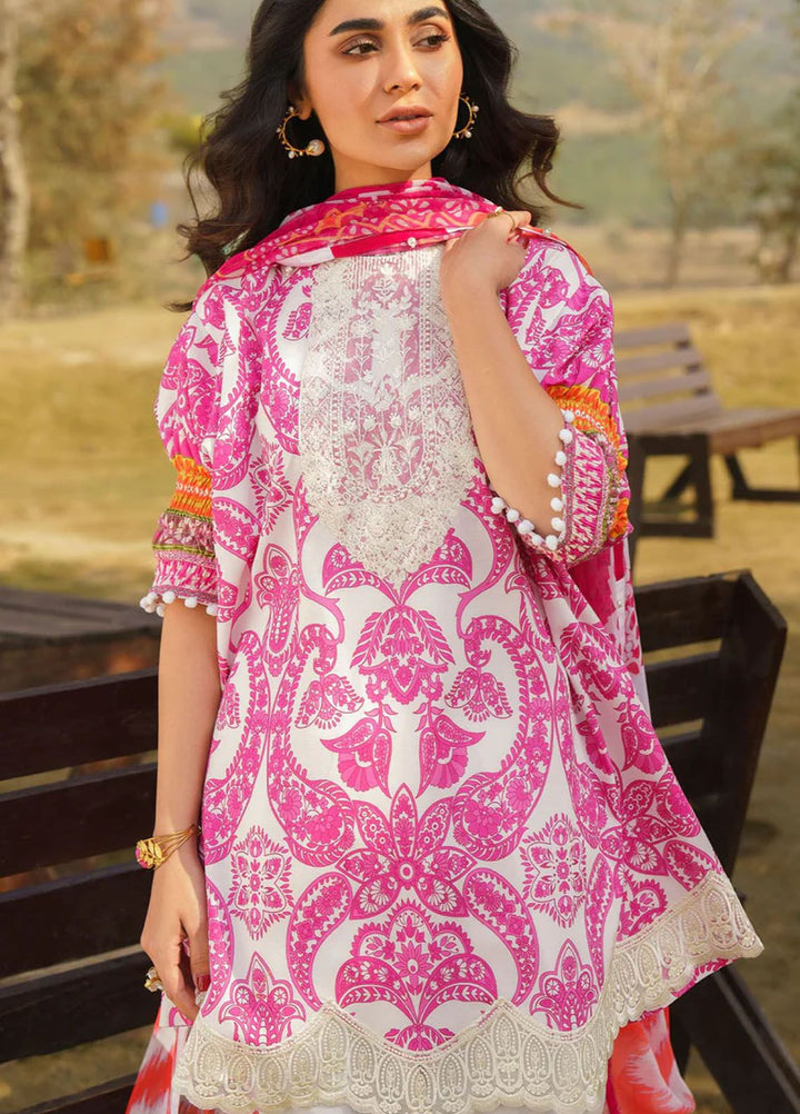 Meraki By Asifa Nabeel Embroidered Lawn Suits Unstitched 3 Piece AN24ML Fia - Spring Summer Collection