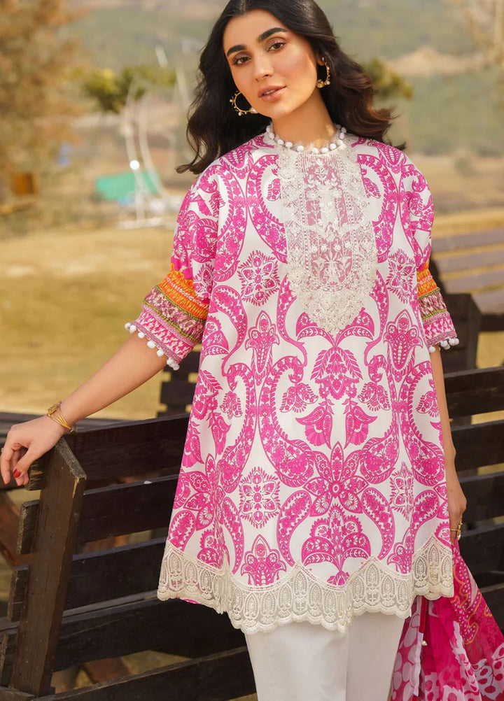 Meraki By Asifa Nabeel Embroidered Lawn Suits Unstitched 3 Piece AN24ML Fia - Spring Summer Collection