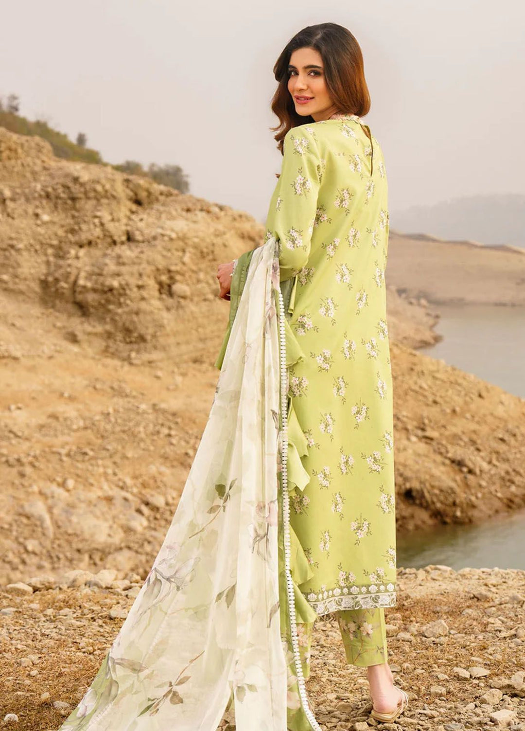 Meraki By Asifa Nabeel Embroidered Lawn Suits Unstitched 3 Piece AN24ML Lara - Spring Summer Collection