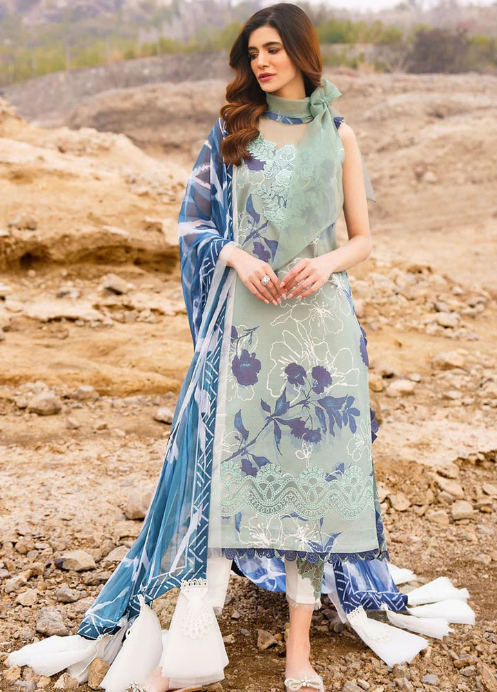 Meraki By Asifa Nabeel Embroidered Lawn Suits Unstitched 3 Piece AN24ML Miya - Spring Summer Collection