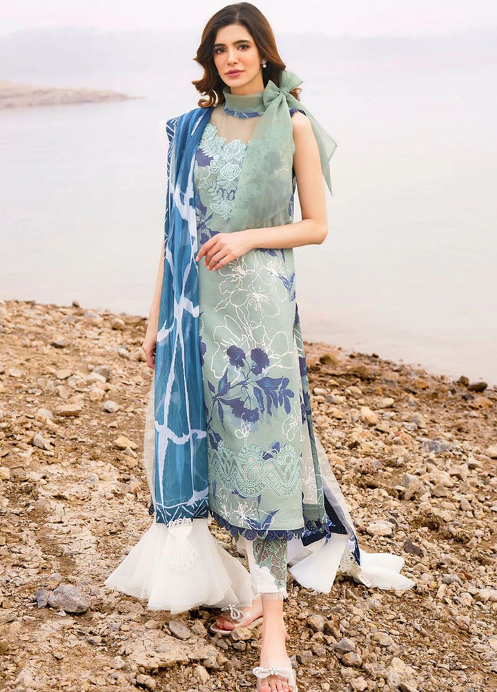 Meraki By Asifa Nabeel Embroidered Lawn Suits Unstitched 3 Piece AN24ML Miya - Spring Summer Collection