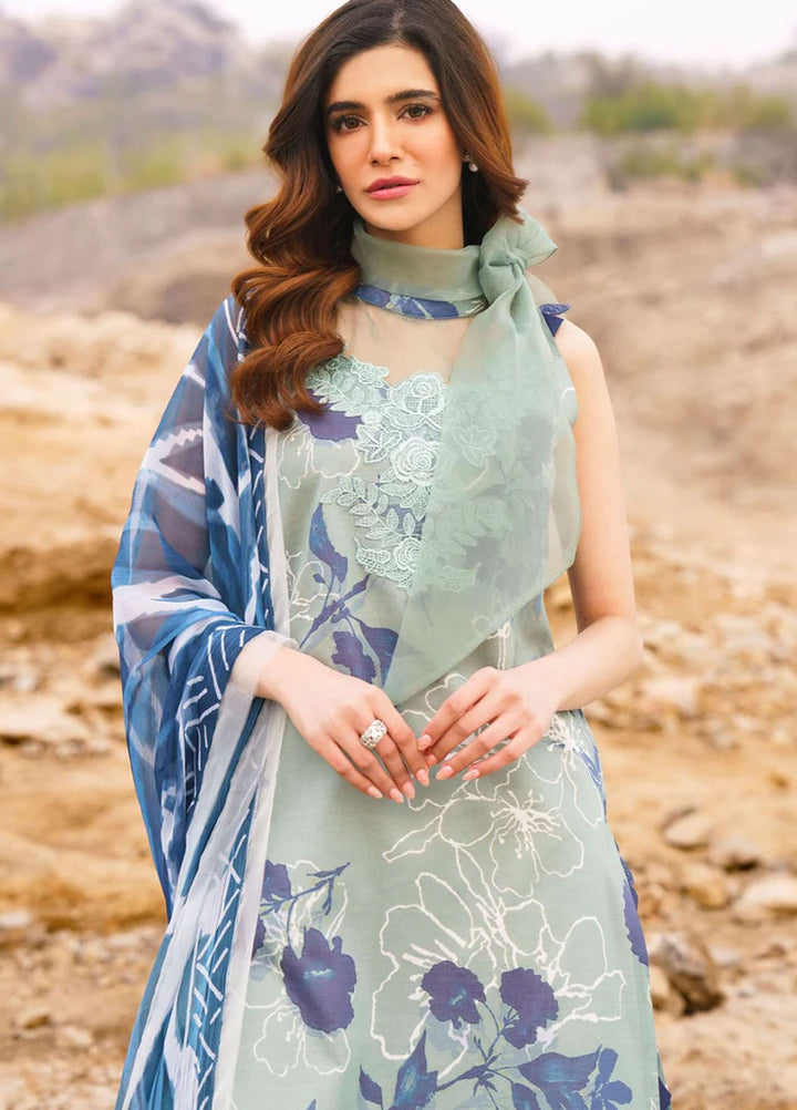 Meraki By Asifa Nabeel Embroidered Lawn Suits Unstitched 3 Piece AN24ML Miya - Spring Summer Collection