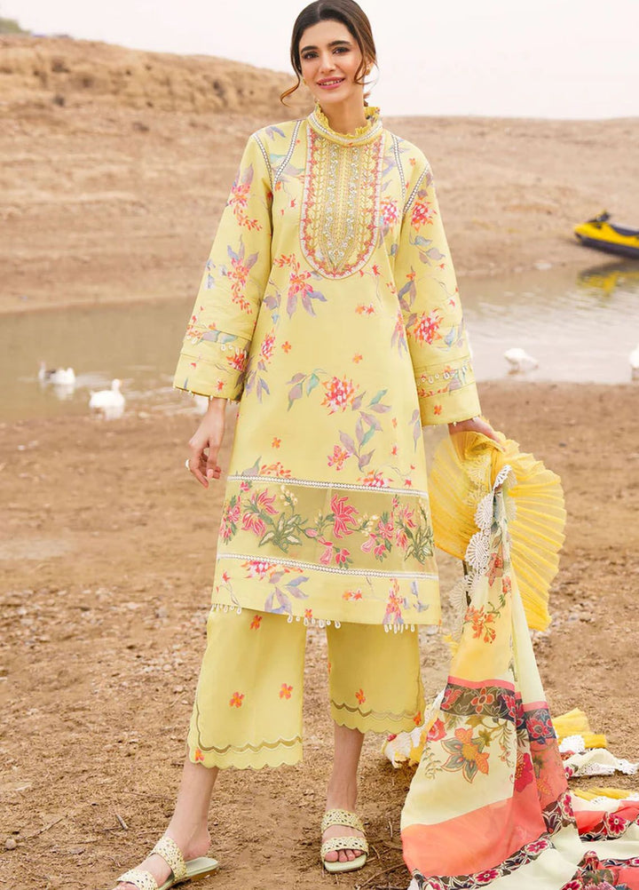 Meraki By Asifa Nabeel Embroidered Lawn Suits Unstitched 3 Piece AN24ML Orchid - Spring Summer Collection
