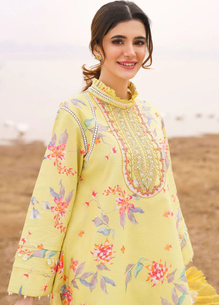 Meraki By Asifa Nabeel Embroidered Lawn Suits Unstitched 3 Piece AN24ML Orchid - Spring Summer Collection