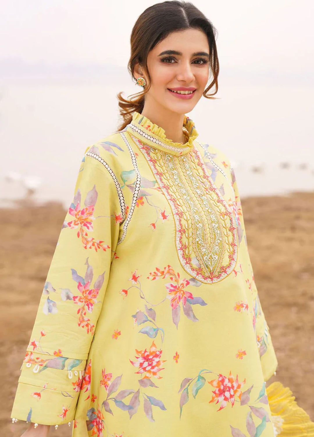 Meraki By Asifa Nabeel Embroidered Lawn Suits Unstitched 3 Piece AN24ML Orchid - Spring Summer Collection