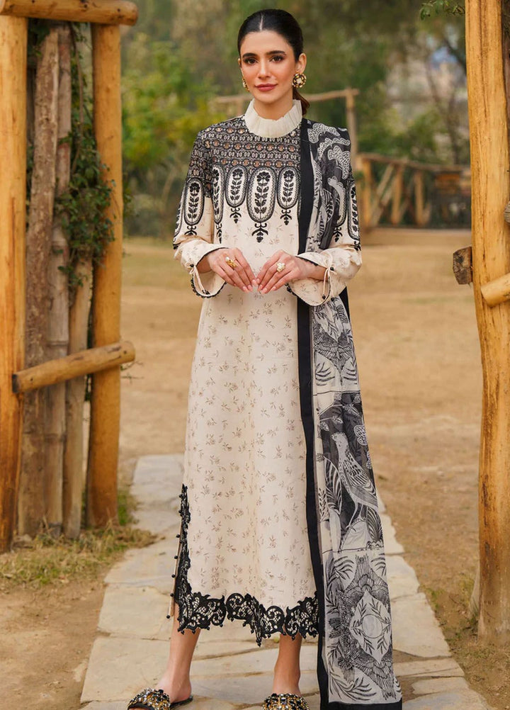 Meraki By Asifa Nabeel Embroidered Lawn Suits Unstitched 3 Piece AN24ML Snowdrop - Spring Summer Collection